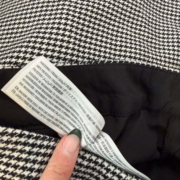 Abercrombie & Fitch Women's Black White Houndstooth Mini Skort Tweed Size S - Picture 8 of 8